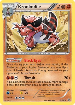 Krookodile (62) Reverse Holofoil - Emerging Powers