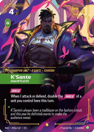 K'Sante, Dauntless (Alternate Art) (045a) Foil - Radiance