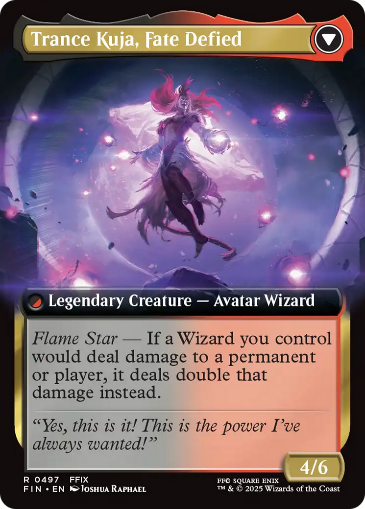 Kuja, Genome Sorcerer // Trance Kuja, Fate Defied (Extended Art) (497) Foil - FINAL FANTASY