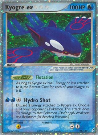 Kyogre ex (95) Holofoil - Crystal Guardians