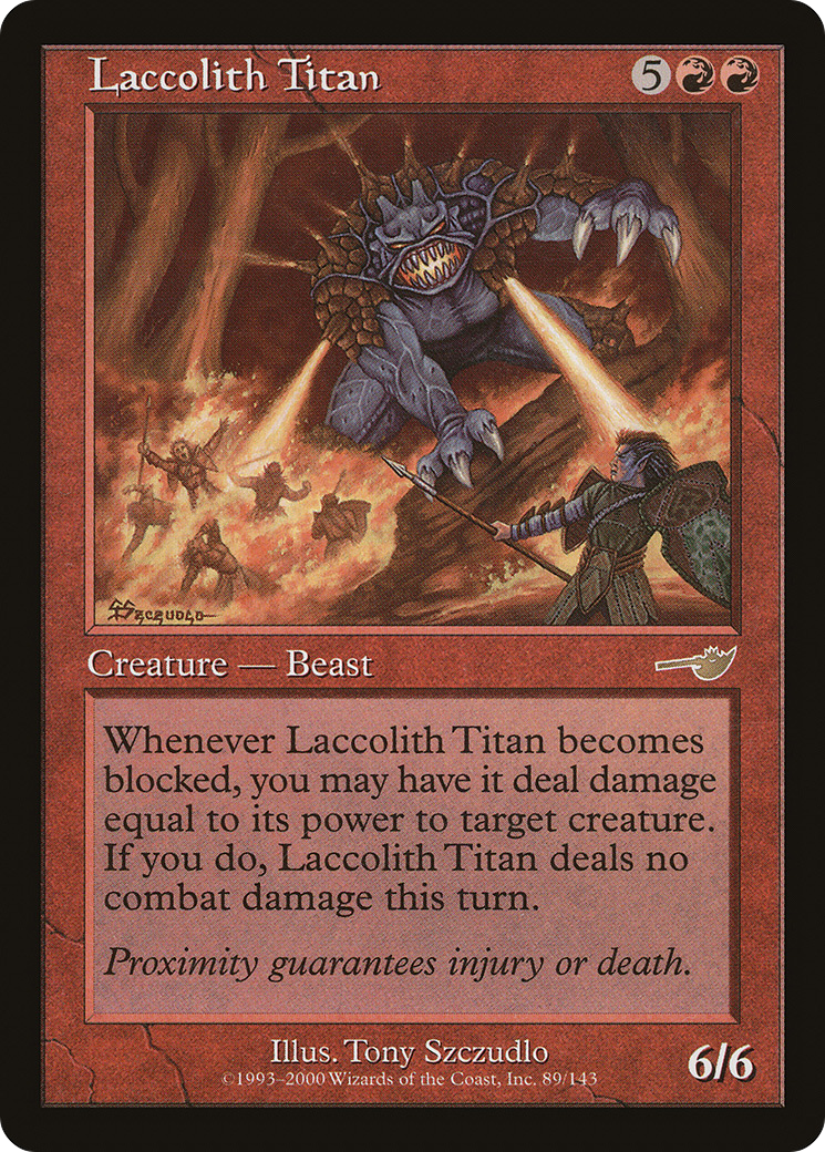 Laccolith Titan (089) Foil - Nemesis