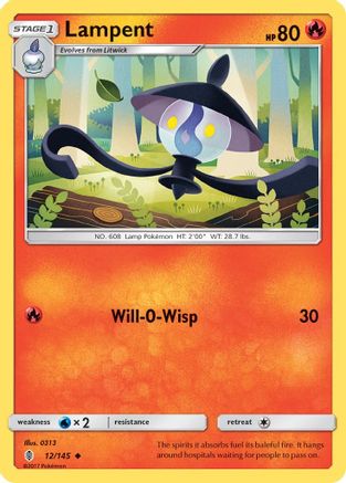 Lampent (12) Reverse Holofoil - Guardians Rising