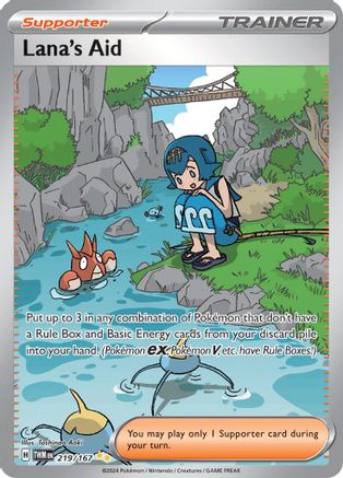 Lana's Aid (Alternate Full Art) (219) Holofoil - Twilight Masquerade