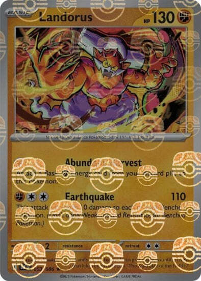 Landorus (Master Ball Pattern) (53) Reverse Holofoil - Black Bolt