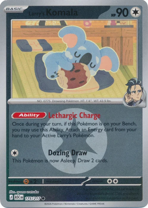 Larry's Komala (Energy Symbol Pattern) (175) Reverse Holofoil - Ascended Heroes