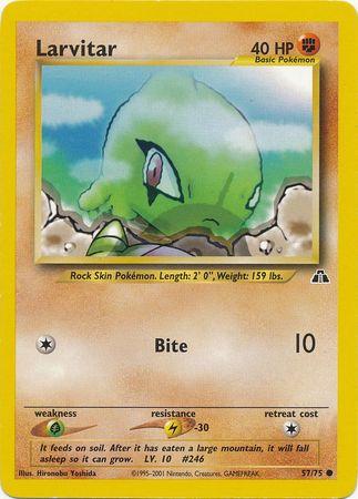 Larvitar (57) (Unlimited) - Neo Discovery