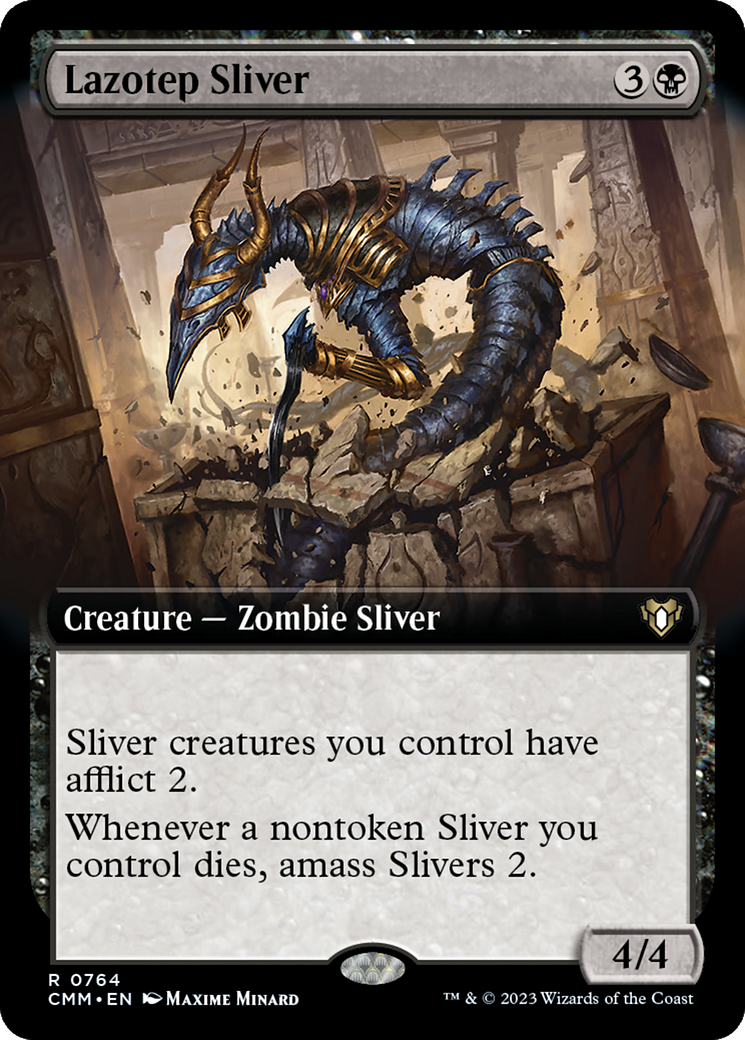 Lazotep Sliver (Extended Art) (764) Foil - Commander Masters