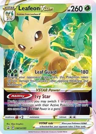 Leafeon VSTAR (SWSH195) Holofoil - Black Star Promos
