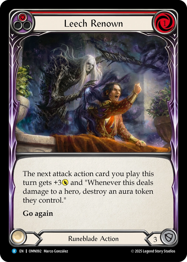 Leech Renown (OMN092) Rainbow Foil - Omens of the Third Age