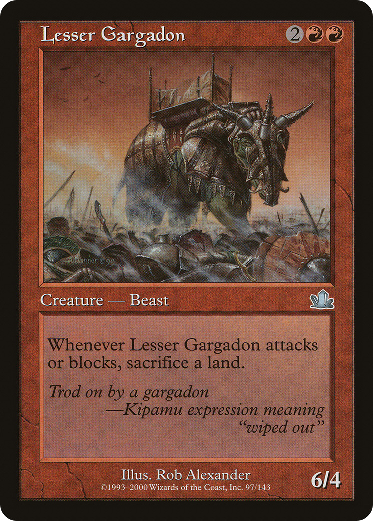 Lesser Gargadon (097) Foil - Prophecy