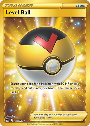 Level Ball (Gold) (181) Holofoil - Battle Styles