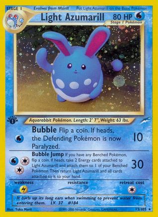 Light Azumarill (13) (1st Edition) Holofoil - Neo Destiny