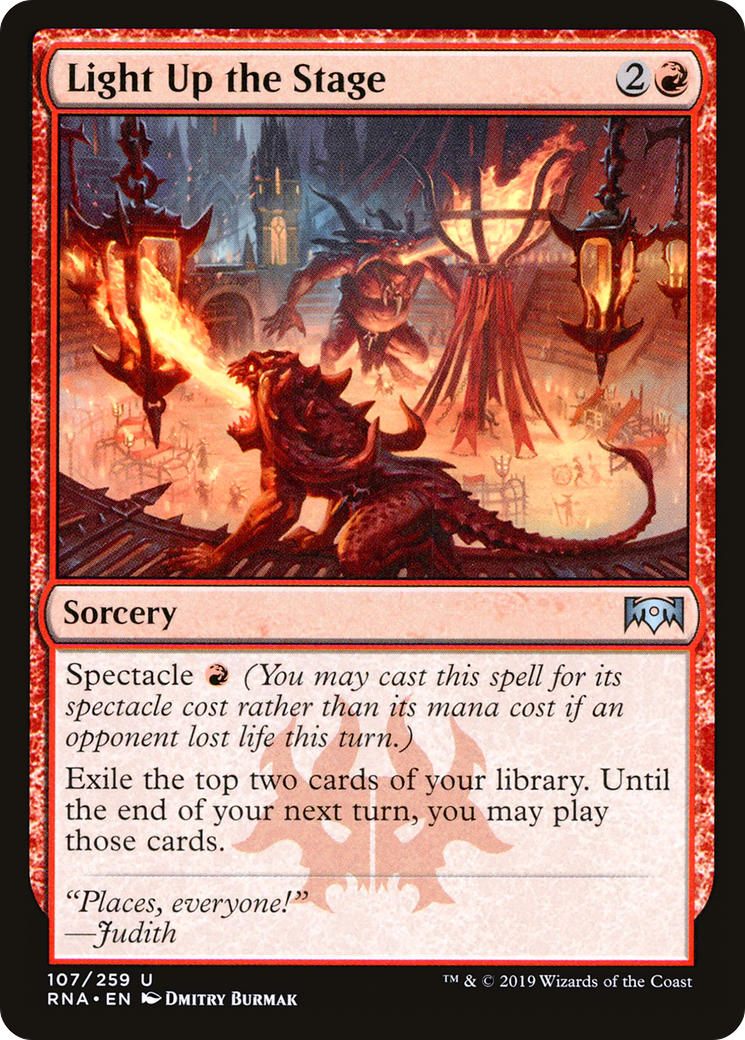 Light Up the Stage (107) Foil - Ravnica Allegiance