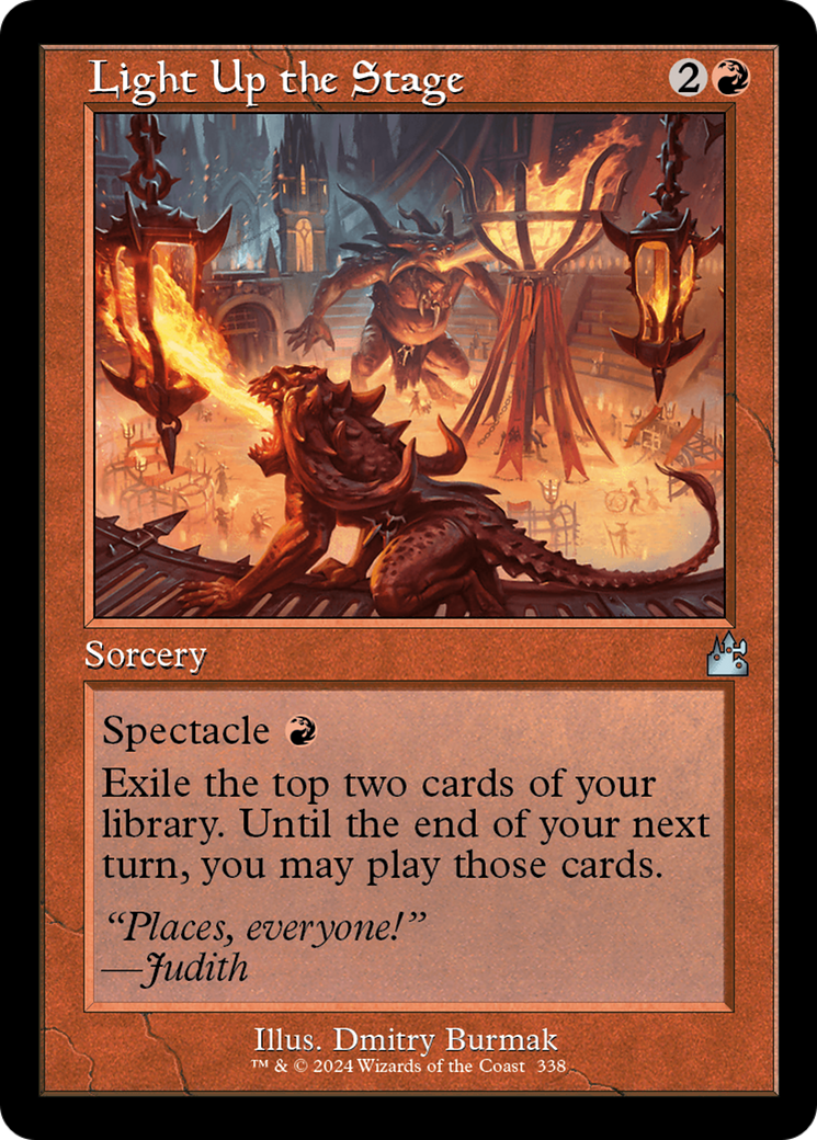 Light Up the Stage (Retro) (338) Foil - Ravnica Remastered