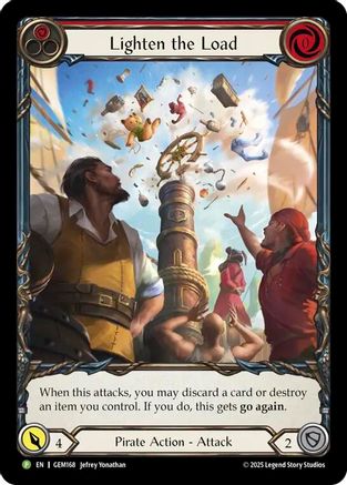 Lighten the Load (Red) (GEM168) Rainbow Foil - Gem Pack 5
