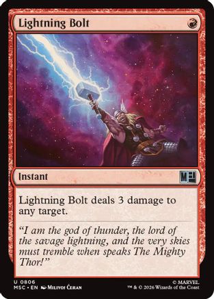 Lightning Bolt (806) - Commander: Marvel Super Heroes