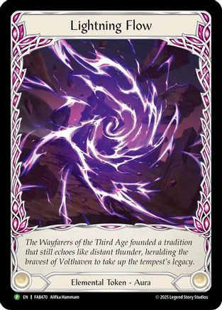 Lightning Flow (B) (Extended Art) (FAB470) Rainbow Foil - Flesh and Blood: Promo Cards
