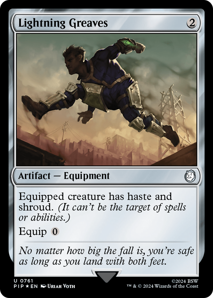 Lightning Greaves (761) Surge Foil - Fallout