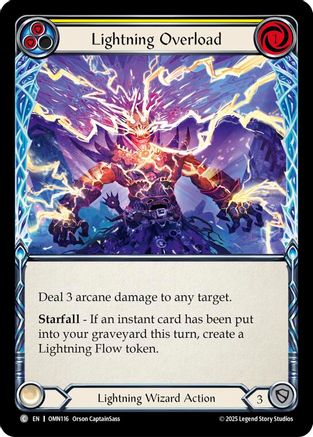 Lightning Overload (Yellow) (OMN116) - Omens of the Third Age