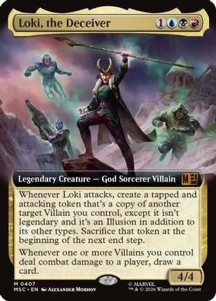 Loki, the Deceiver (Extended Art) (407) - Commander: Marvel Super Heroes