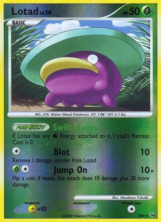 Lotad (Shiny) (SH4) Reverse Holofoil - Platinum