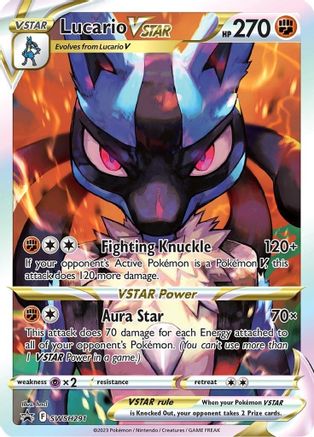 Lucario VSTAR (Alternate Full Art) (SWSH291) Holofoil - Black Star Promos