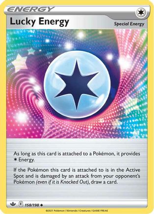 Lucky Energy (158) Reverse Holofoil - Chilling Reign