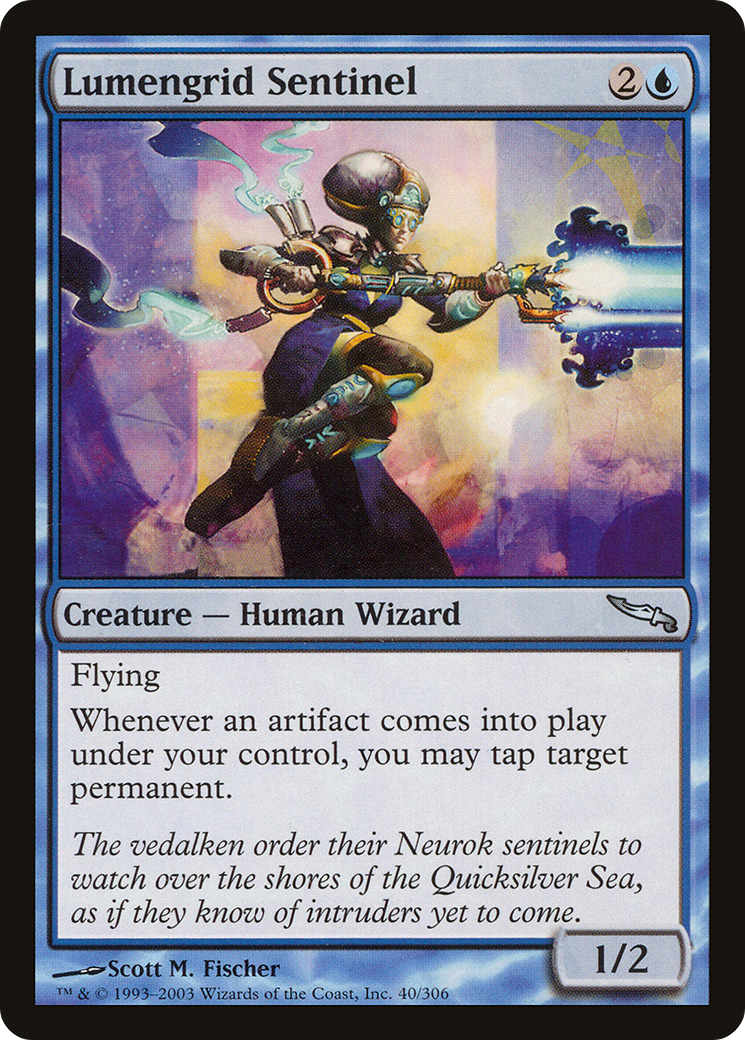 Lumengrid Sentinel (040) Foil - Mirrodin
