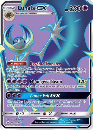 Lunala GX (Full Art) (141) Holofoil - Sun & Moon