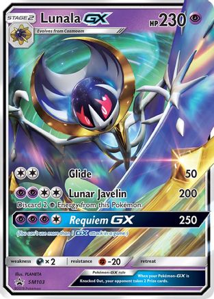 Lunala GX (SM103) Holofoil - Black Star Promos