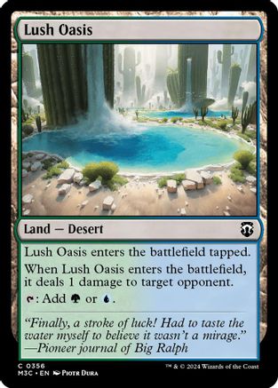 Lush Oasis (356) Ripple Foil - Commander: Modern Horizons 3