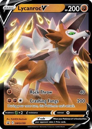 Lycanroc V (SWSH199) Holofoil - Black Star Promos
