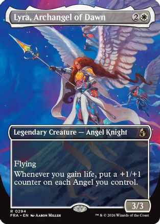 Lyra, Archangel of Dawn (Borderless Echoed Pairs) (294) - Reality Fracture