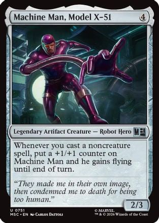 Machine Man, Model X-51 (751) Foil - Commander: Marvel Super Heroes