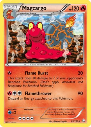 Magcargo (23) Reverse Holofoil - Primal Clash
