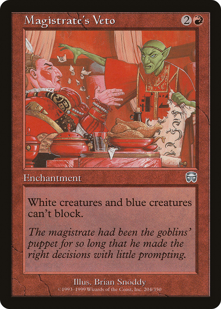 Magistrate's Veto (204) - Mercadian Masques