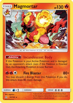 Magmortar (19) Holofoil - Ultra Prism