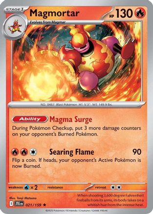 Magmortar (21) Reverse Holofoil - Journey Together