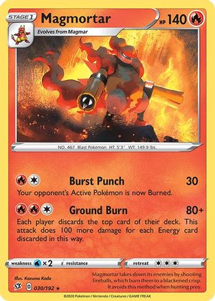 Magmortar (30) Reverse Holofoil - Rebel Clash