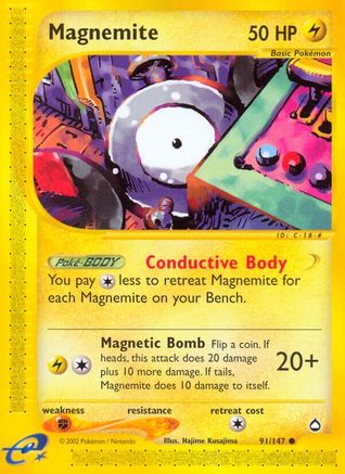 Magnemite (91) Reverse Holofoil - Aquapolis