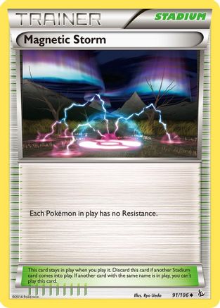 Magnetic Storm (91) Reverse Holofoil - Flashfire