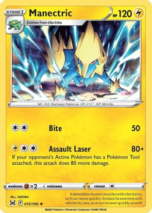 Manectric (55) Reverse Holofoil - Lost Origin