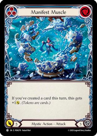 Manifest Muscle (Blue) (PEN270) Rainbow Foil - Compendium of Rathe