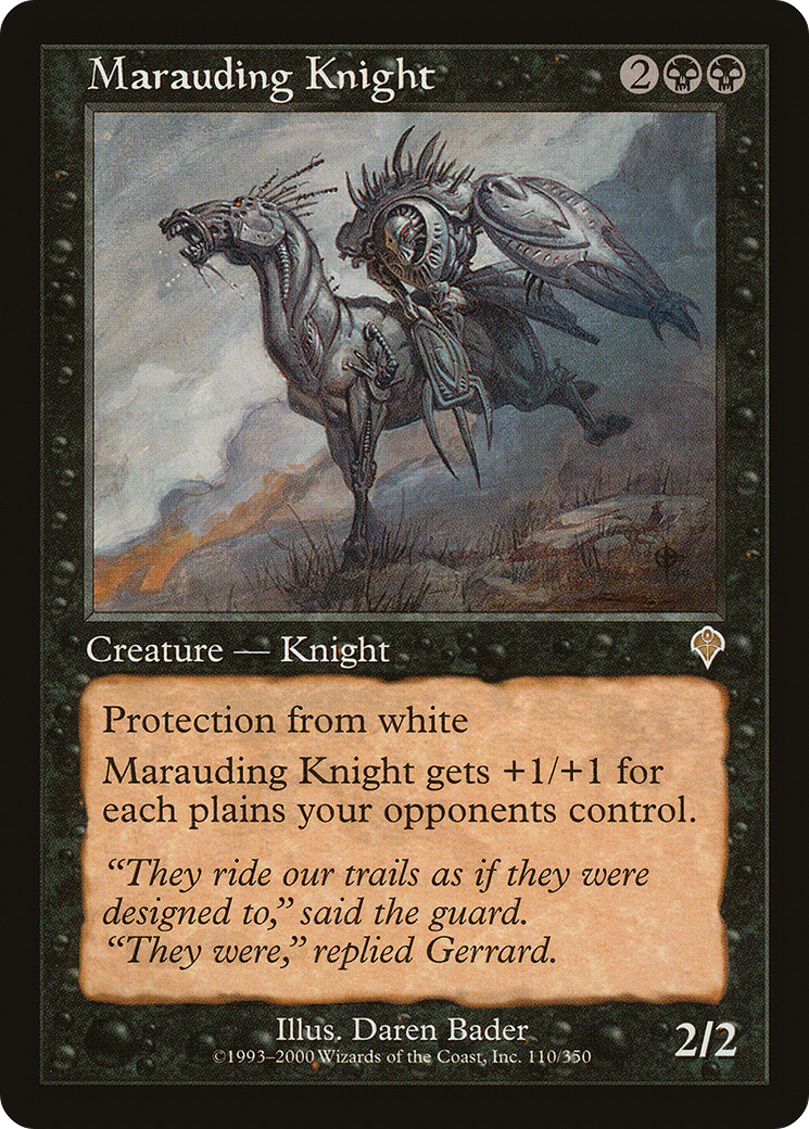 Marauding Knight (110) Foil - Invasion