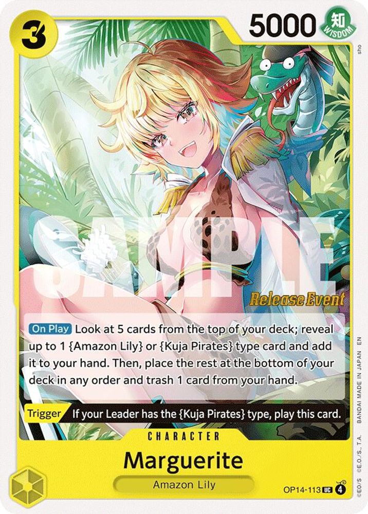Marguerite (OP14-113) Release Event Cards