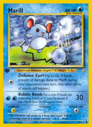 Marill (66) (1st Edition) - Neo Genesis