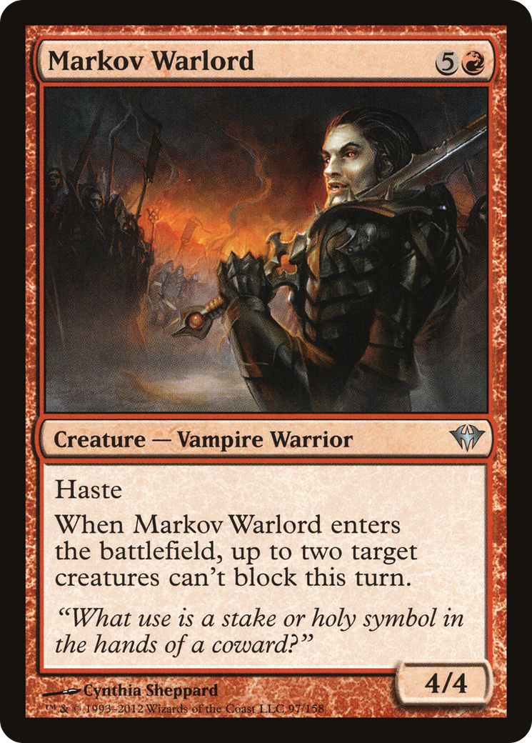 Markov Warlord (097) Foil - Dark Ascension