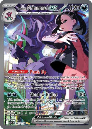 Marnie's Grimmsnarl ex (Alternate Full Art) (287) Holofoil - Ascended Heroes