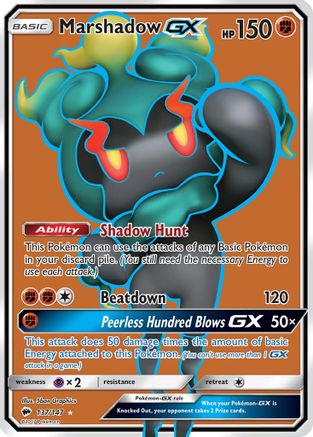 Marshadow GX (Full Art) (137) Holofoil - Burning Shadows