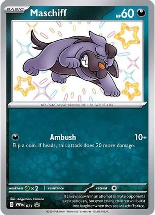 Maschiff (71) Holofoil - Black Star Promos